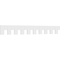Ekena Millwork Matthews Architectural Grade PVC Dentil Block Trim, 9"H x 1"P x 90"L DENP09MAT02 - alternate 1
